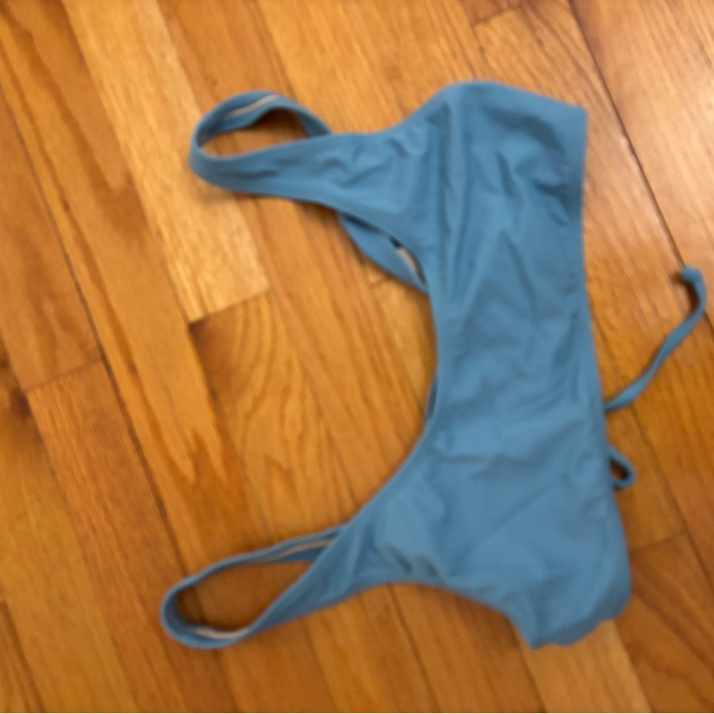 Blue swimsuit top